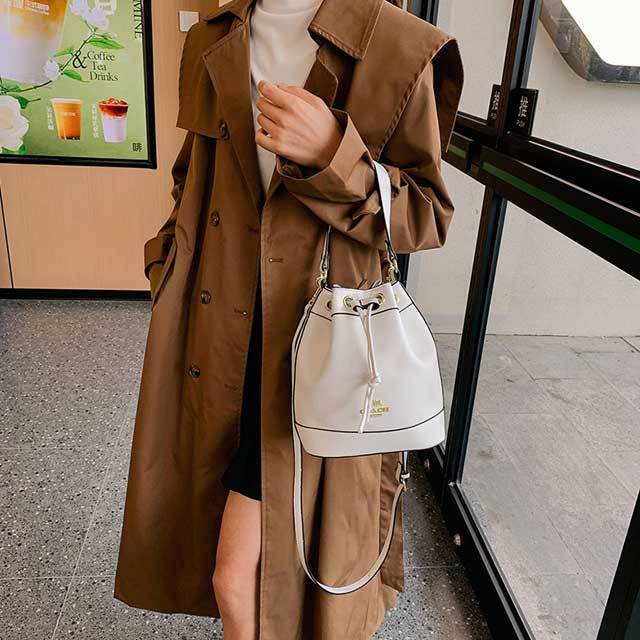 Leather Fashion Crossbody Bucket Bag