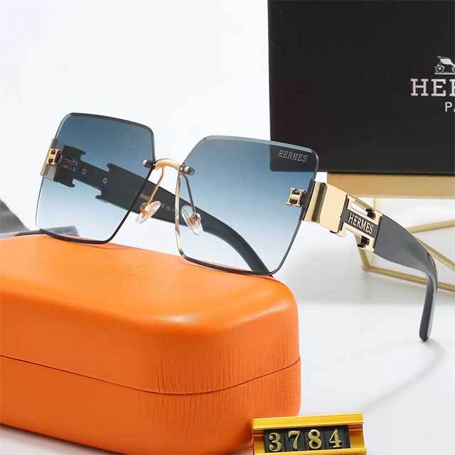 Gradient Color Rectangle Sunglasses