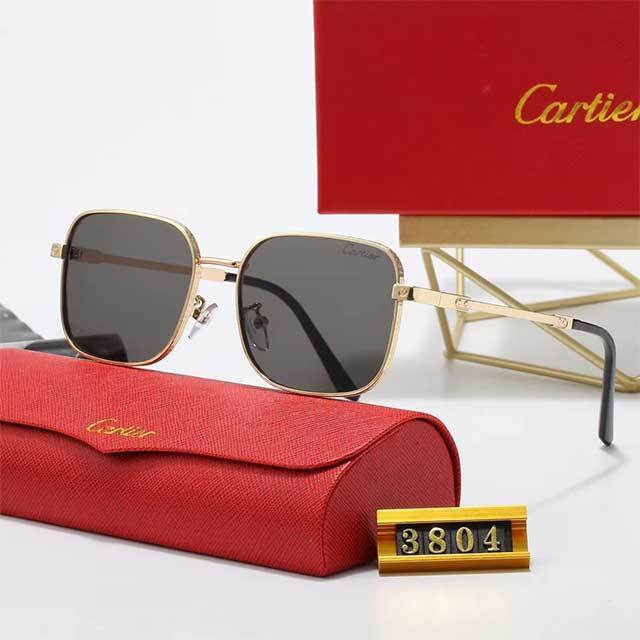 Fashionable Large Square Frame Metal Sunglasses