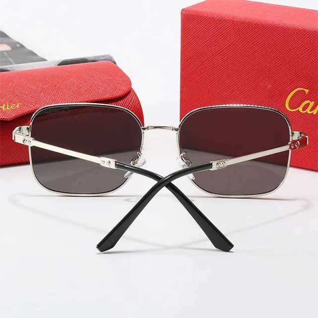 Fashionable Large Square Frame Metal Sunglasses