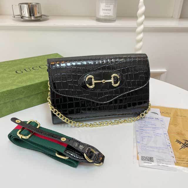 Stone Pattern Leather Messenger Bag