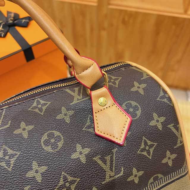 Printed Leather Crossbody Handbag