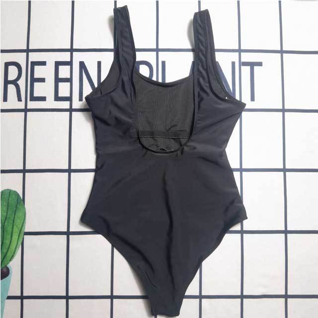 Fashion Logo Backless Sexy One Piece