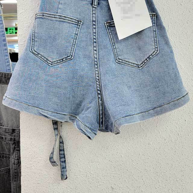 Multi Pockets Denim Cargo Shorts
