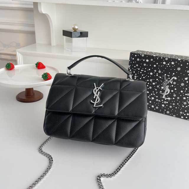 Metal Logo Leather Crossbody Purses