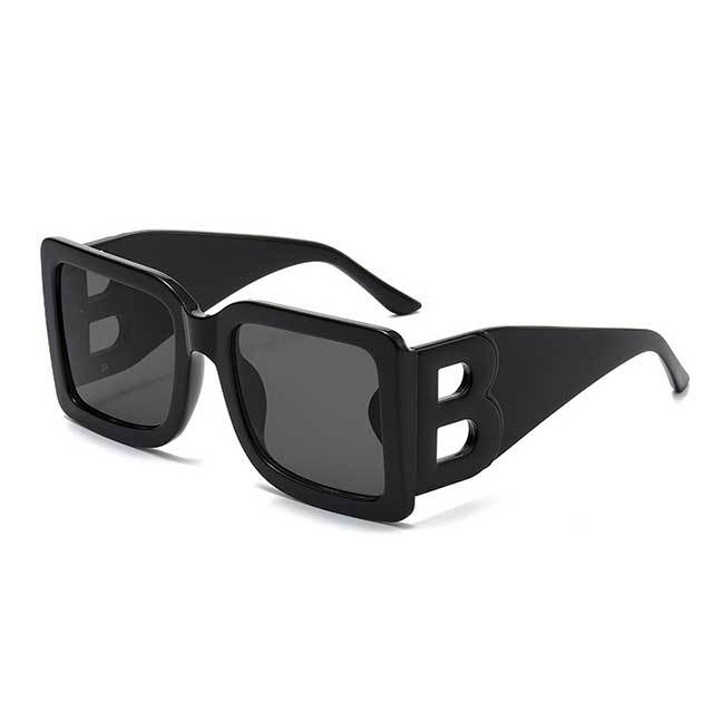 Vintage Style Large B Frame Sunglasses