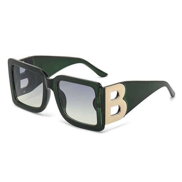 Vintage Style Large B Frame Sunglasses