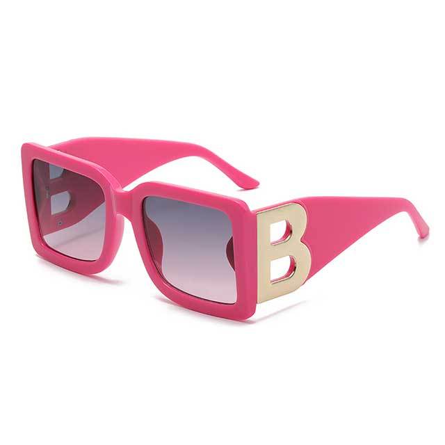 Vintage Style Large B Frame Sunglasses