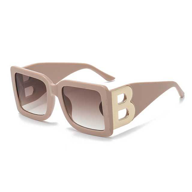 Vintage Style Large B Frame Sunglasses