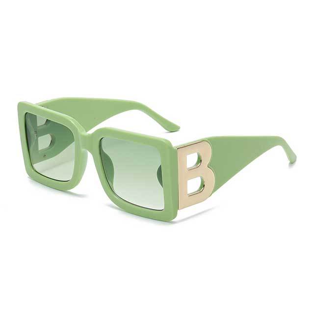 Vintage Style Large B Frame Sunglasses