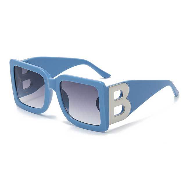 Vintage Style Large B Frame Sunglasses