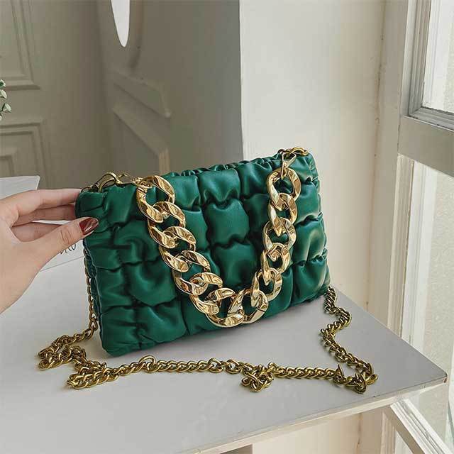 Thick Chain Portable Small Square Bag