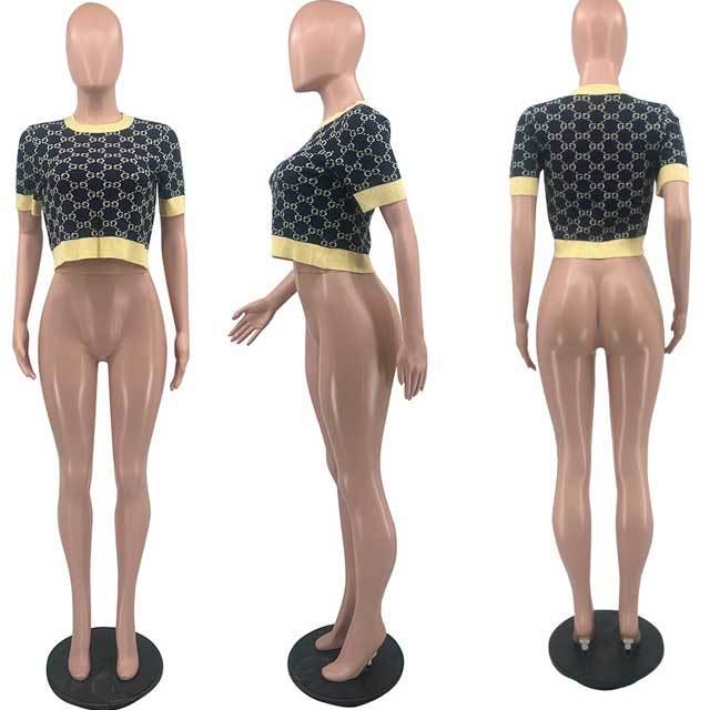 Printed Knit Top