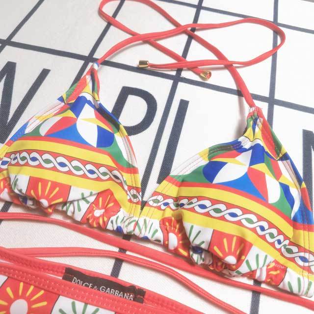 Printed Strappy Bikini Set