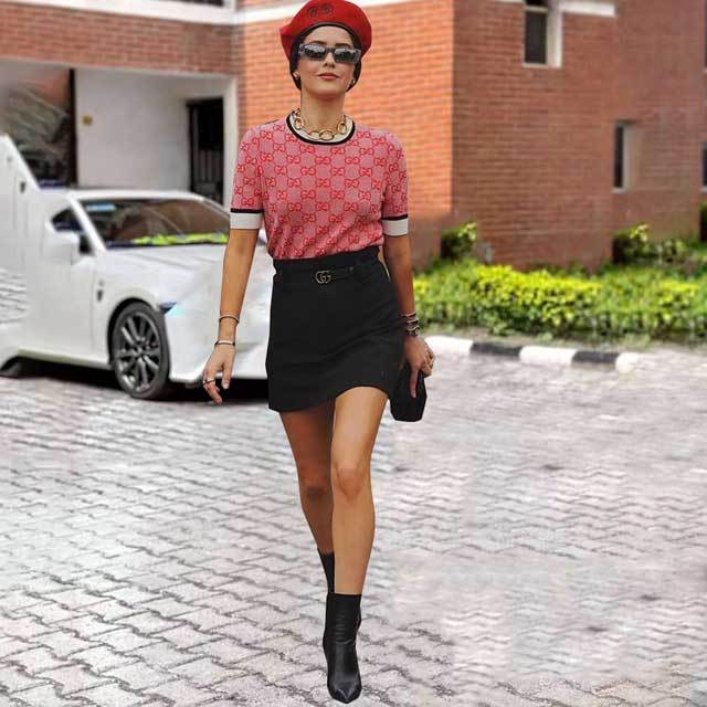 Printed Knit Top