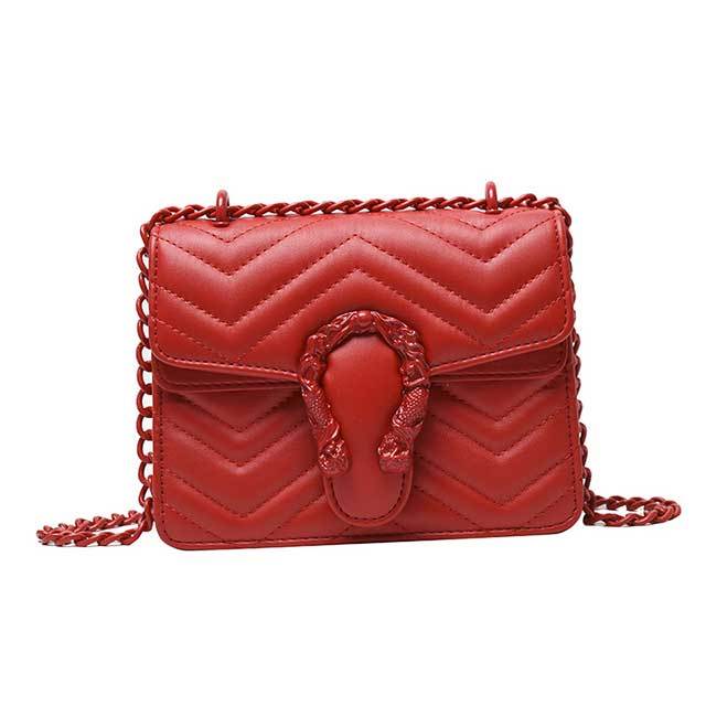 Classic Style Candy Color Chains Shoulder Bag