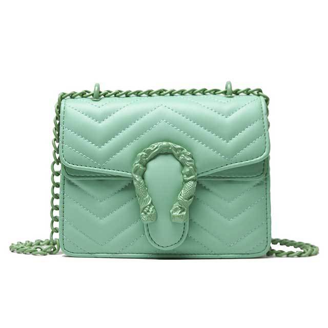 Classic Style Candy Color Chains Shoulder Bag