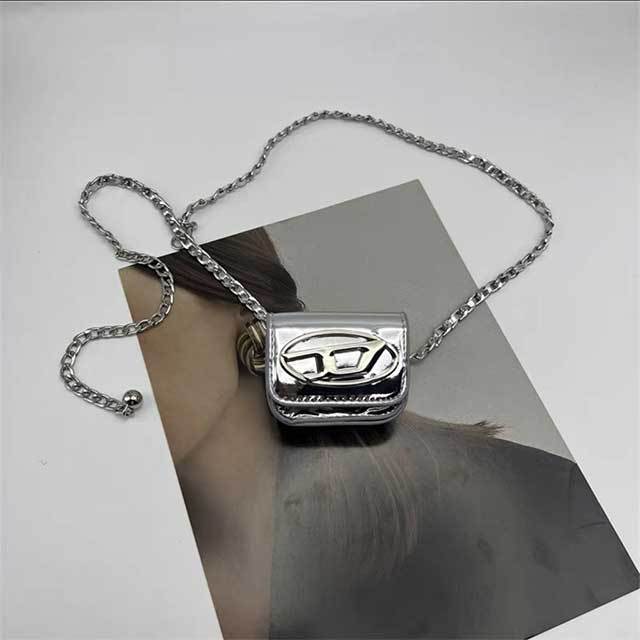 Metal Waist Chain Women Mini Belt Bag