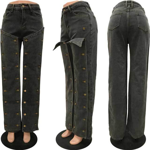 Removable Denim Cargo Jeans