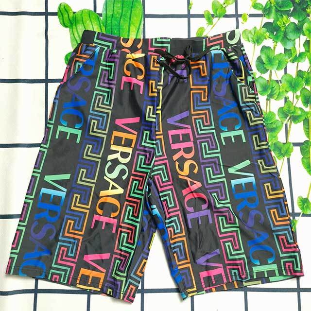 Casual Wear Colorful Letters Printed Men's Shorts