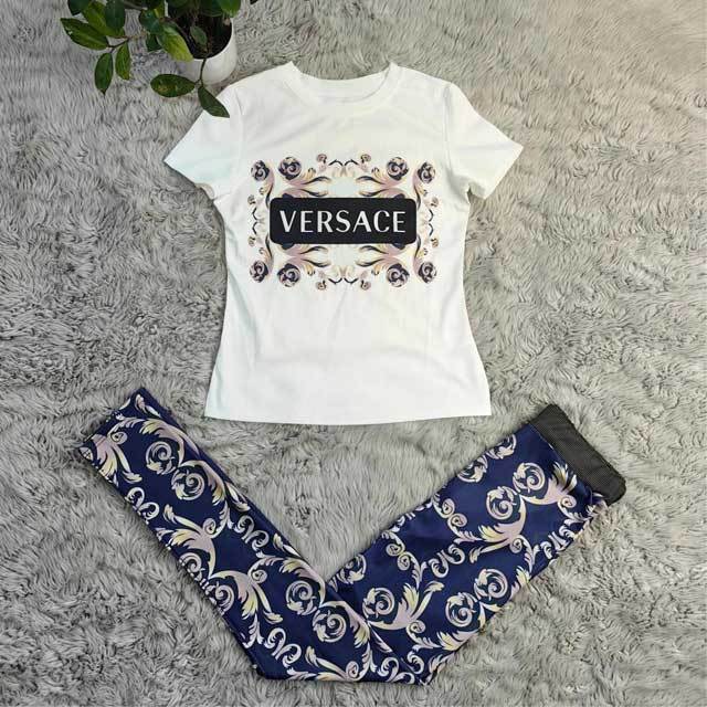 Short Sleeve Casual Jogging Pants Set