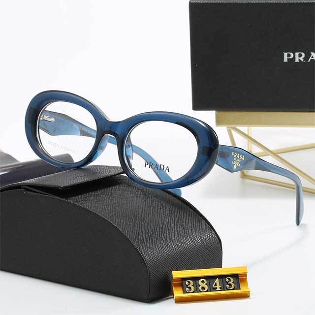 Retro Style Oval Clear Sunglasses