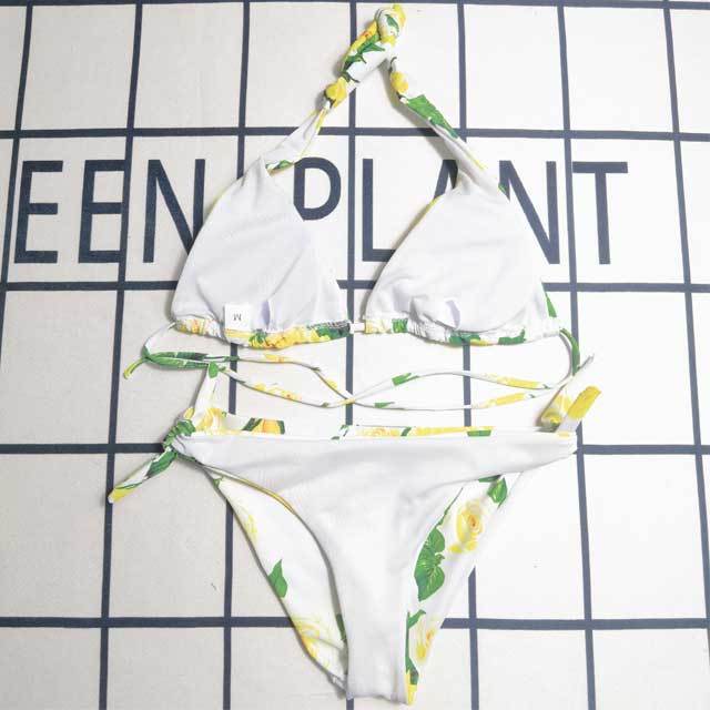 Floral Strappy Bikini Set