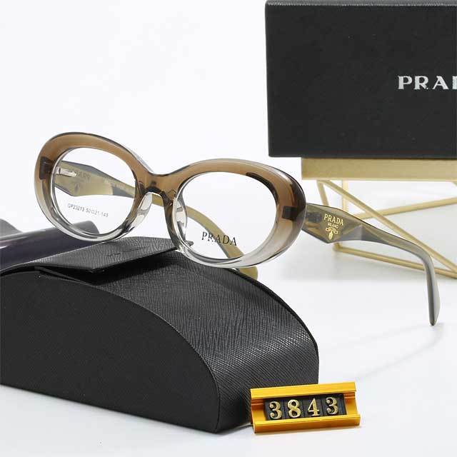 Retro Style Oval Clear Sunglasses