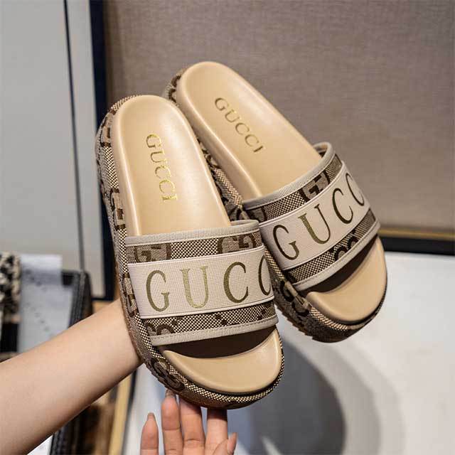 Open Toes Platform Slides Shoes