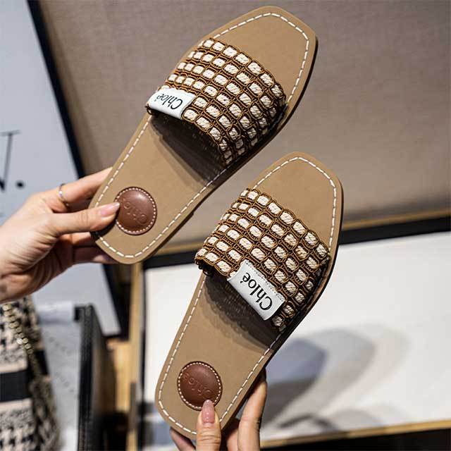 Casual Summer Style Open Toes Slides