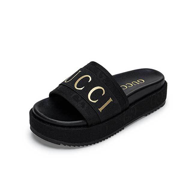 Open Toes Platform Slides Shoes