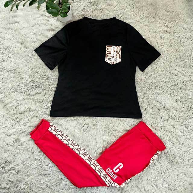 Plus Size Printed Casual Pants Suit