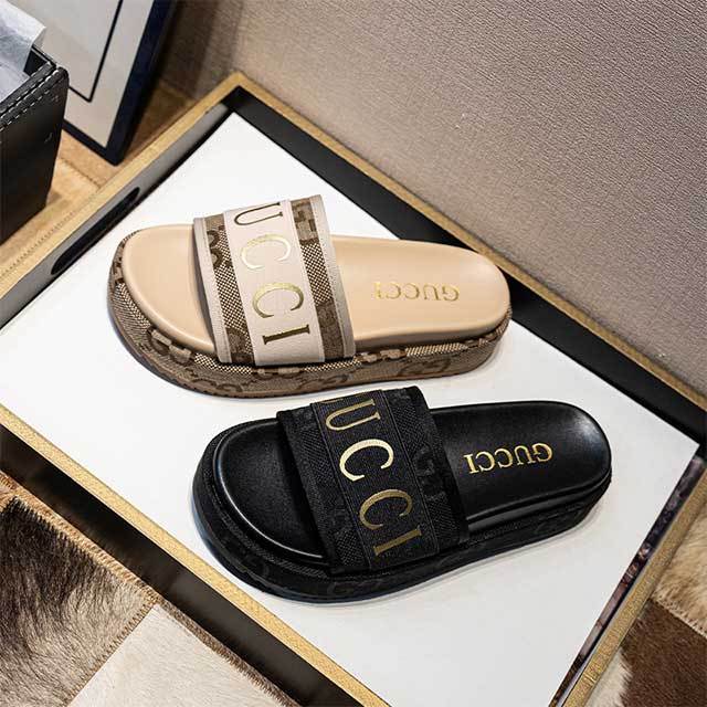 Open Toes Platform Slides Shoes