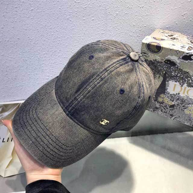 Metal Logo Washed Baseball Cap