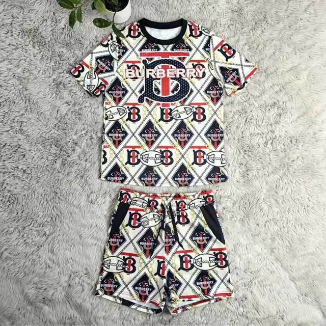 Printed Casual Short Sleeve Two Piece Set