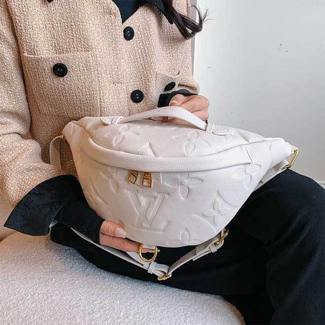 Leather Embossing Fashion Fanny Pack