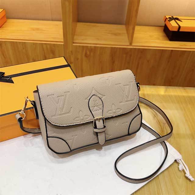 Leather Embossing Fashion Messenger Bag