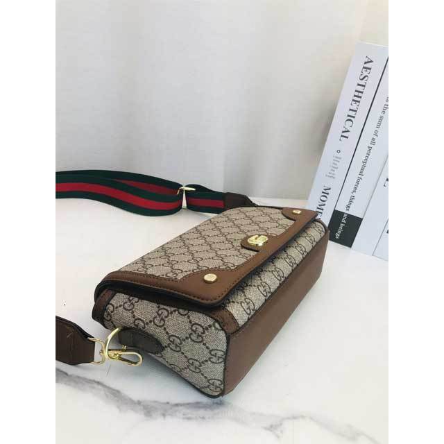 Printed Fashion Leather Messenger Bag