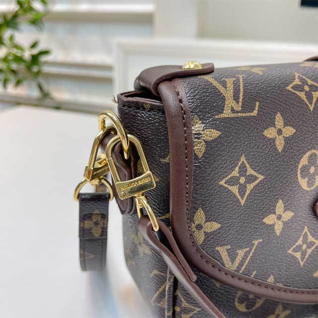 Fashion Print Leather Messenger Bag