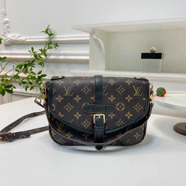 Fashion Print Leather Messenger Bag