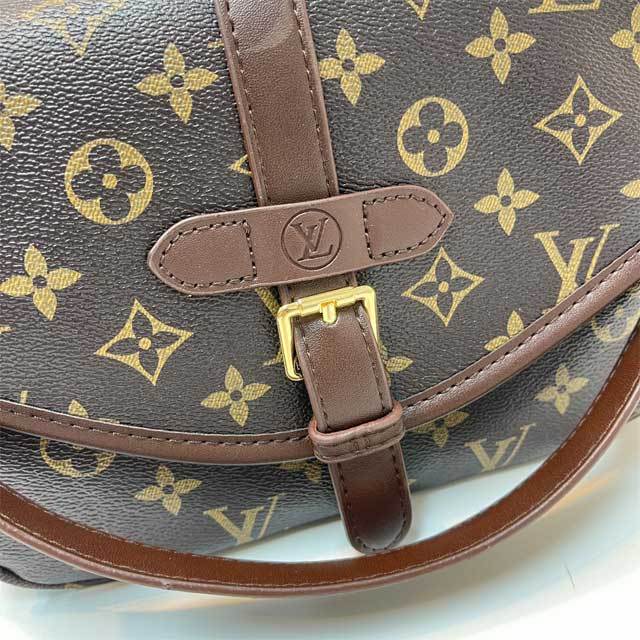 Fashion Print Leather Messenger Bag