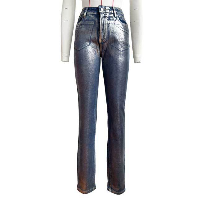 Bronzing Denim Skinny Jeans