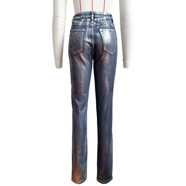 Bronzing Denim Skinny Jeans