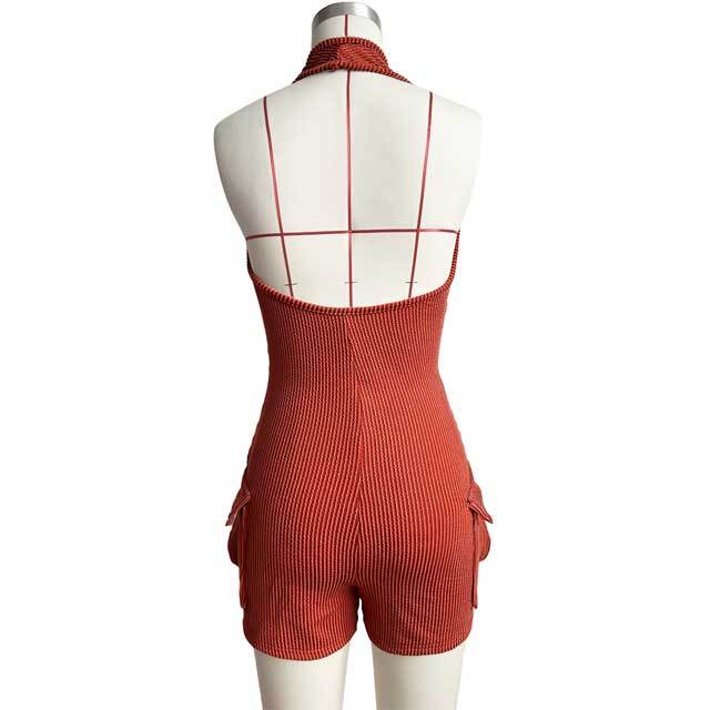 Halter Cargo Romper