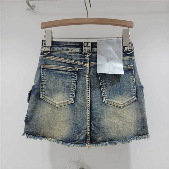 High Waist Bodycon Cargo Skirt