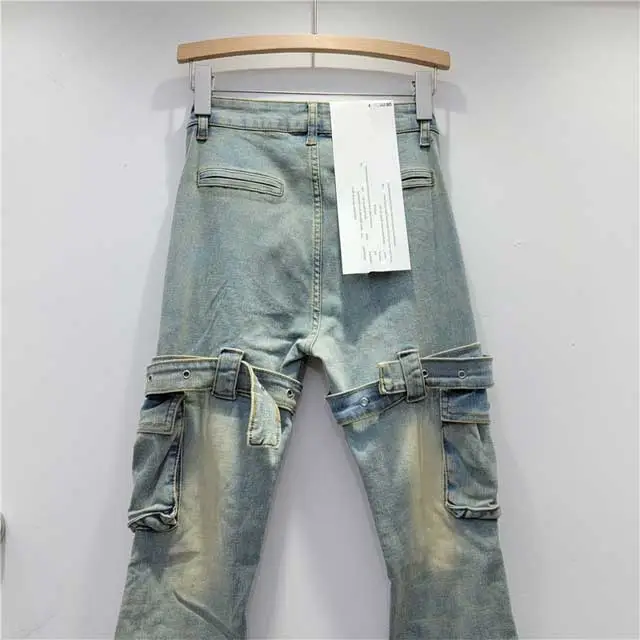 Buckle Strap Vintage Bell Jeans