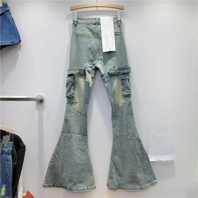 Buckle Strap Vintage Bell Jeans