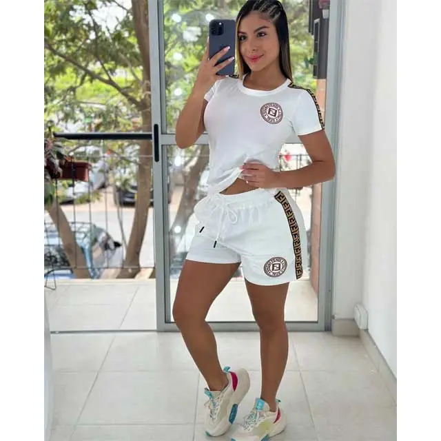 Embroidery Casual Two Piece Set