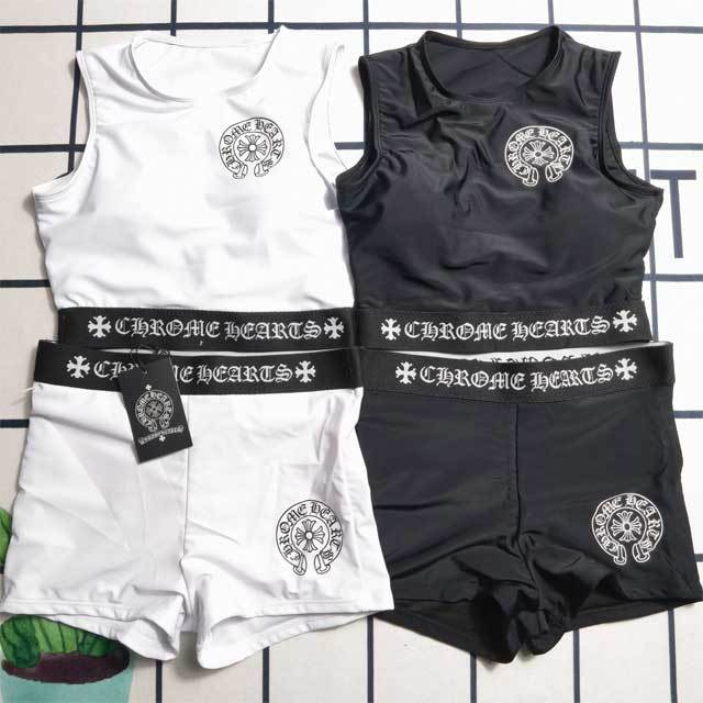 Letter Print Female Bathing Suit