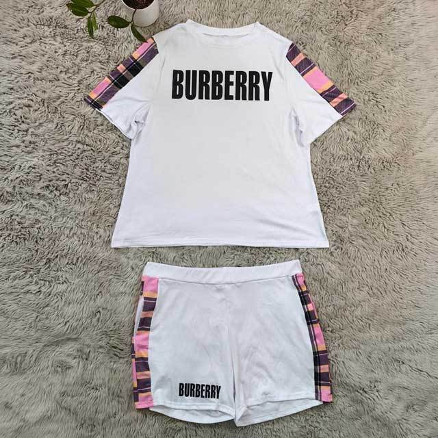 Plus Size Printed Casual Short Set